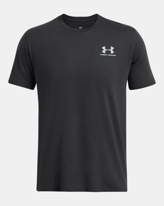 Men's UA Sportstyle Left Chest Short Sleeve Shirt in Gray image number 2
